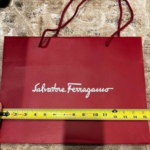Salvatore Ferragamo Red Shopping Bag